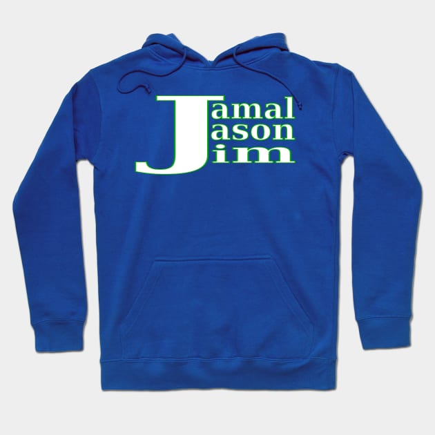 Jamal, Jason and Jim ( 3 J's, Triple J Ranch ) Hoodie by Retro Sports